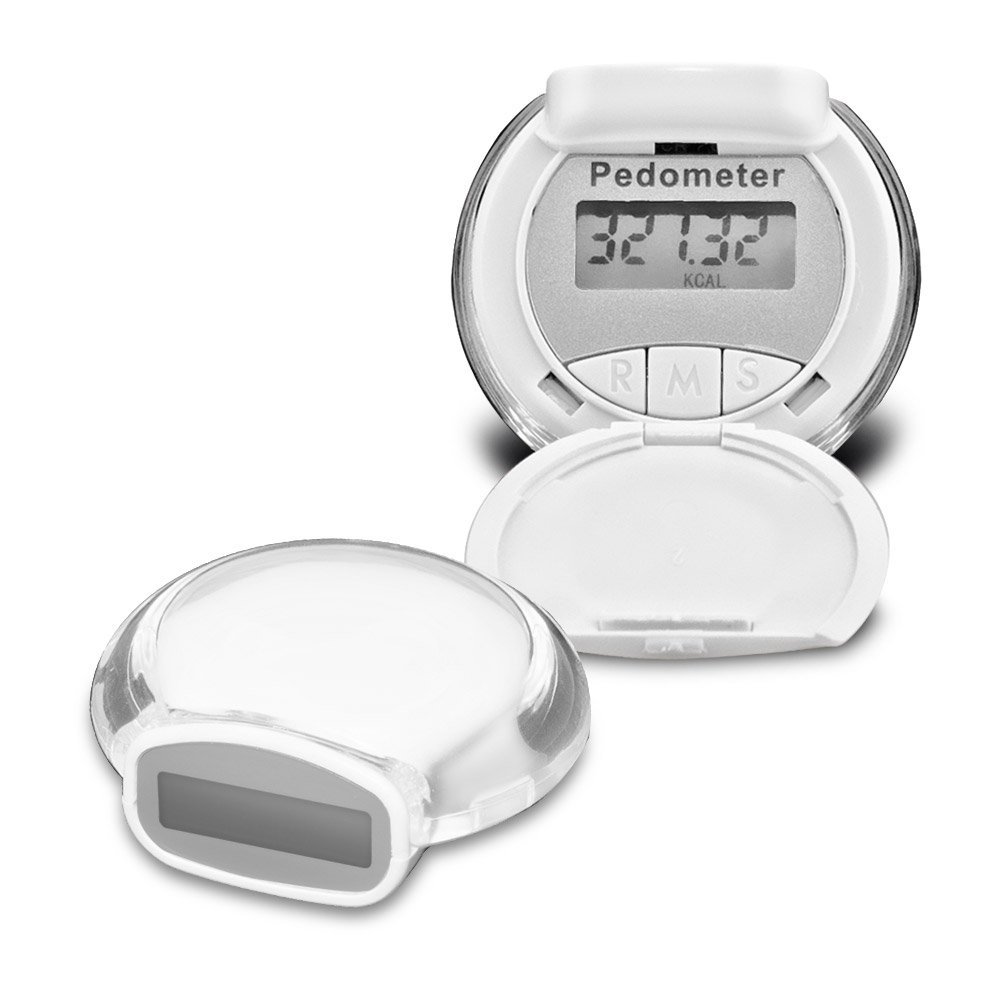 Picture of iKruz CS929 Mighty Pedometer Activity Tracker & Calorie Counter - White