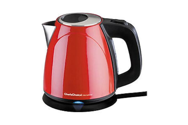 Picture of Chefs Choice T673602 1 Litre Compact Auto Shut Off Electric Kettle&#44; Red