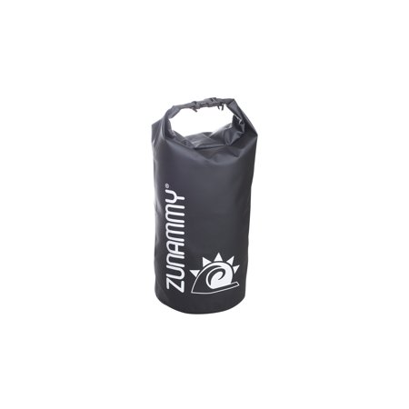 20 Liters Waterproof Roll Top Dry Bag, Floating Duffle Dry Gear Bag with Adjustable Shoulder Strapss - Black