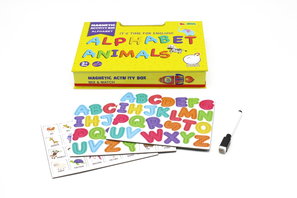 Magnetic Alphabet Themed Storytelling Playbox with Playing Cards