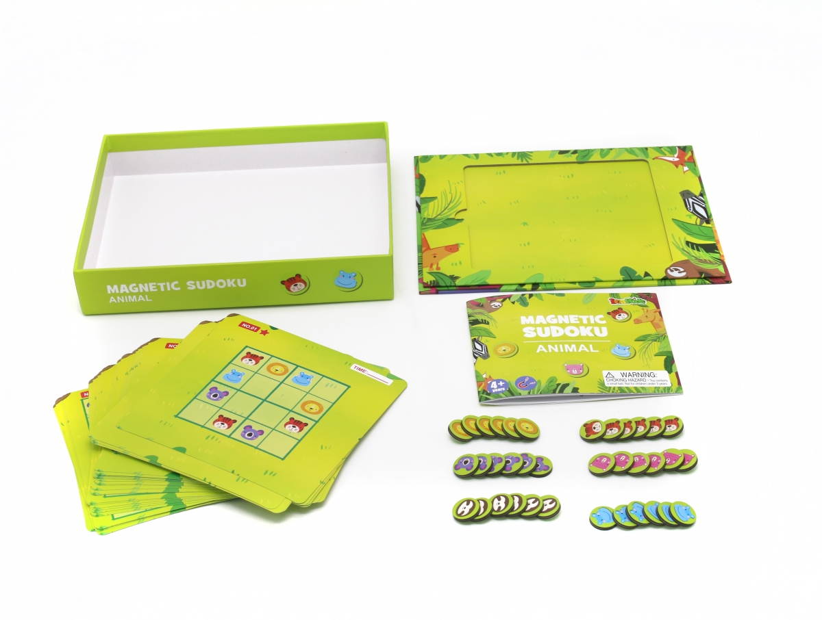Magnetic Animal Themed Sudoku Play Boards Set