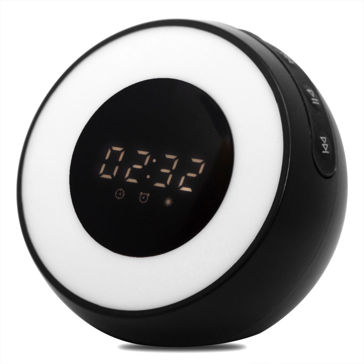 ZTS050BK Alarm Clock with Built-in Air Purifier, Sound Machine, Wireless Bluetooth Speaker, and LED Lamp -  Zummy