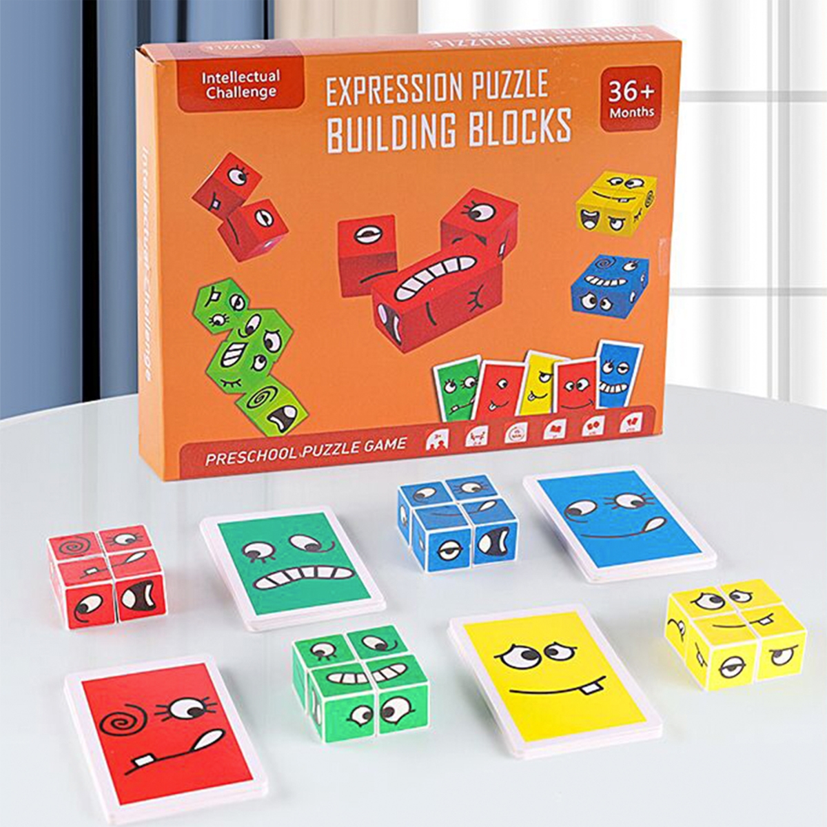 Picture of Zunammy FS1137 Expressional Matching Block Puzzle Cubes