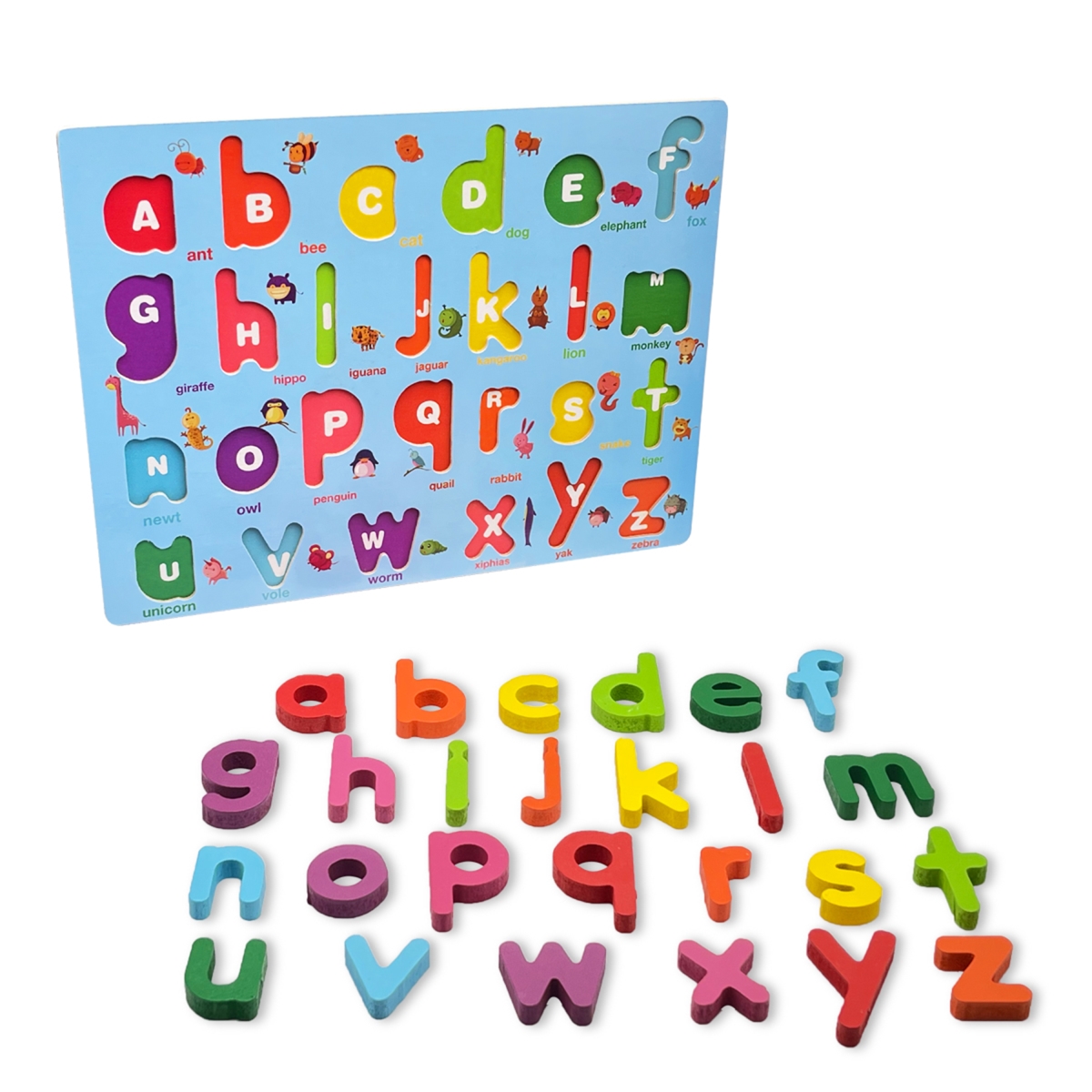 FS1138-M2 Wooden Alphabet Puzzle Board -  Zunammy