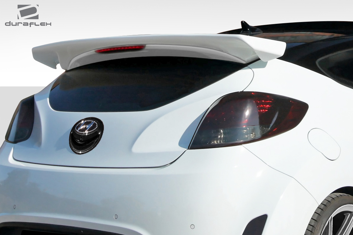 112723 2012-2016 Hyundai Veloster Turbo Sequential Rear Wing Spoiler, Signature Black