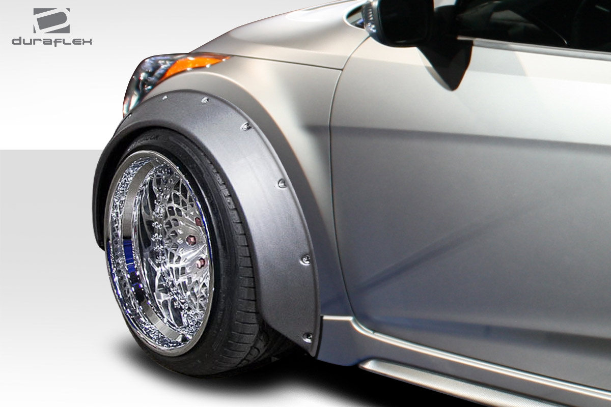 7 cm Universal Fender Flares, Signature Black - 2 Piece