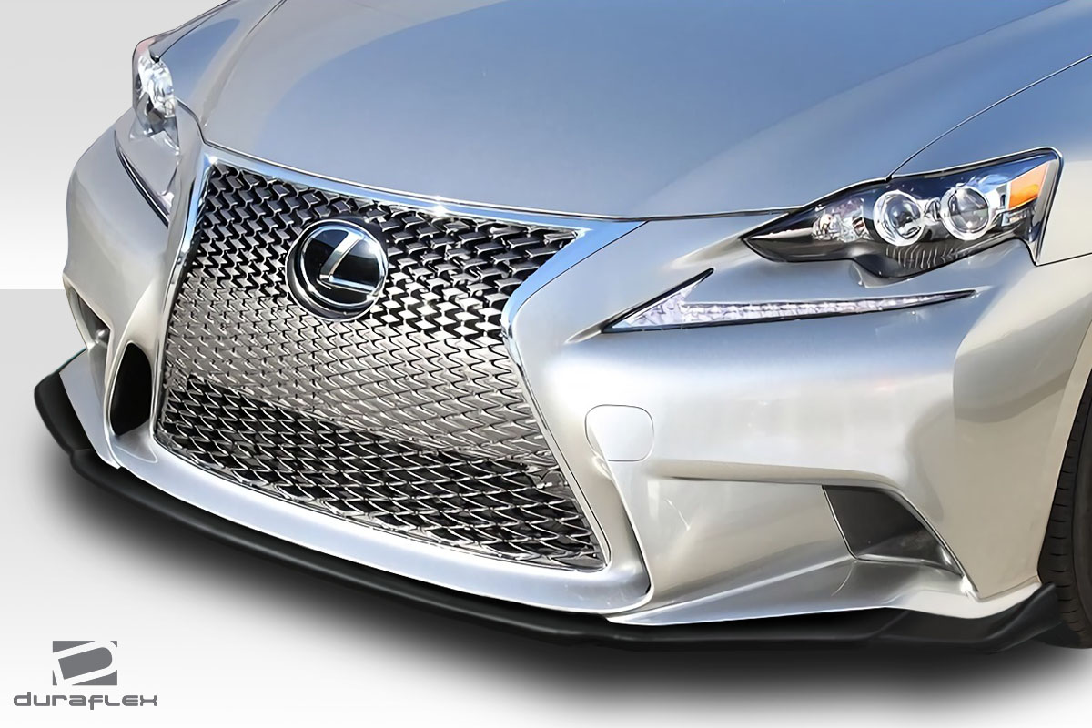 2014-2015 Lexus IS Series IS350 IS250 AM Design Front Lip Spoiler - Signature Black - 1 Piece