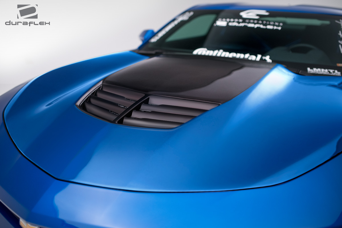 2016-2017 Chevrolet Camaro Grid Hood - Signature Black - 1 Piece