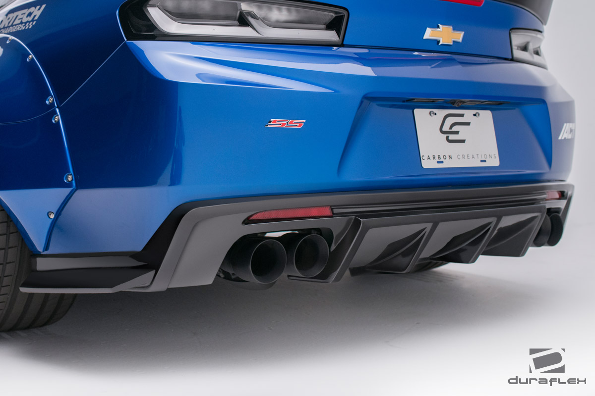 2016-2017 Chevrolet Camaro Grid Rear Diffuser - Signature Black - 1 Piece