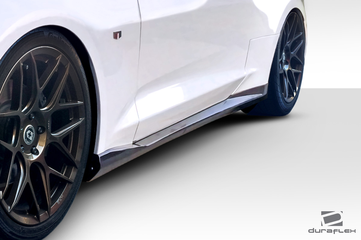 2016-2017 Chevrolet Camaro GM-X Side Skirts, Signature Black - 2 Piece