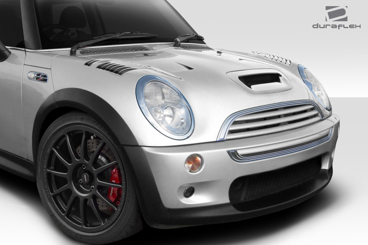 2002-2006 Mini Cooper Racer Hood - Signature Black - 1 Piece