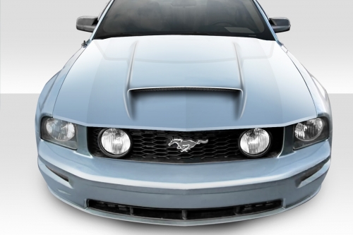 2005-2009 Ford Mustang CVX Version 2 Hood - Signature Black - 1 Piece