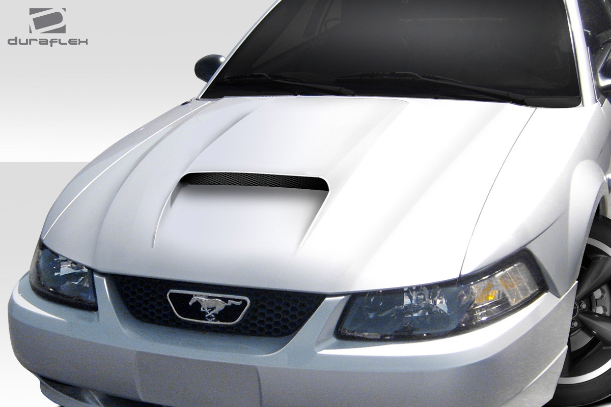1999-2004 Ford Mustang CVX Version 2 Hood - Signature Black - 1 Piece