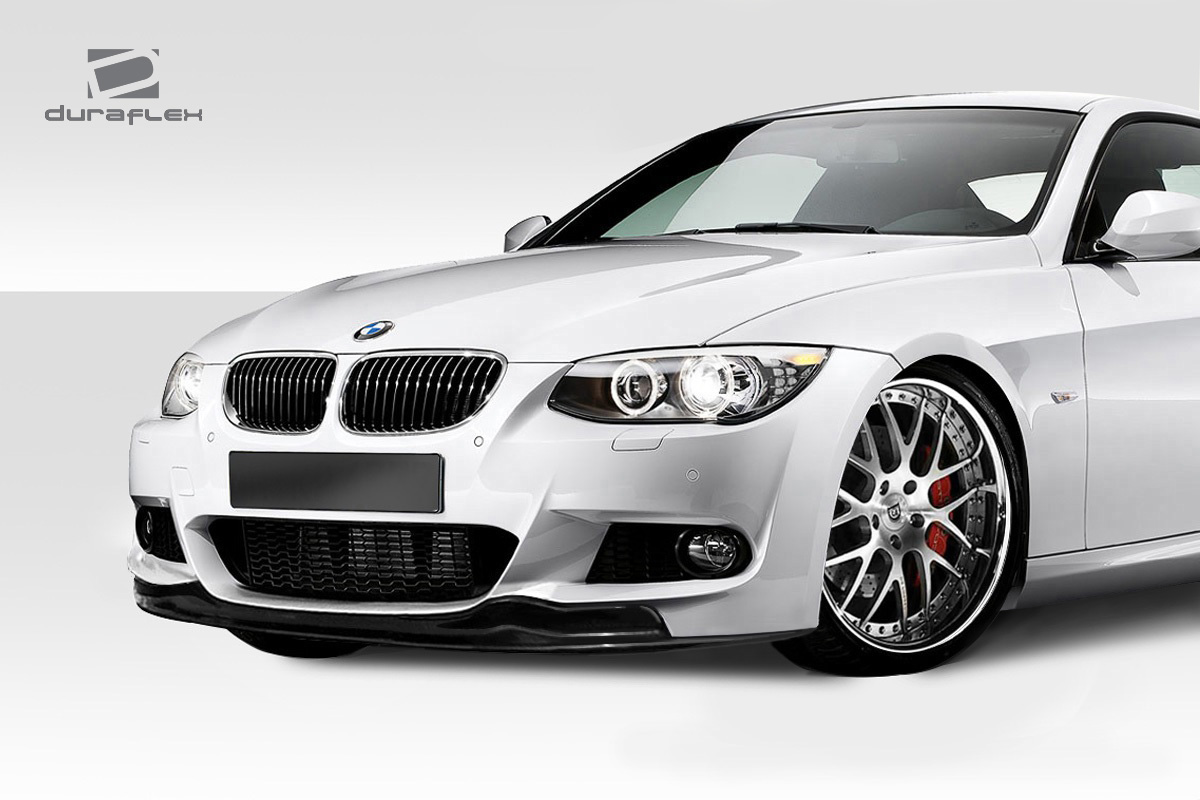 2011-2013 BMW 3 Series 2DR E92 E93 AK-M Front Lip Spoiler - Signature Black - 1 Piece