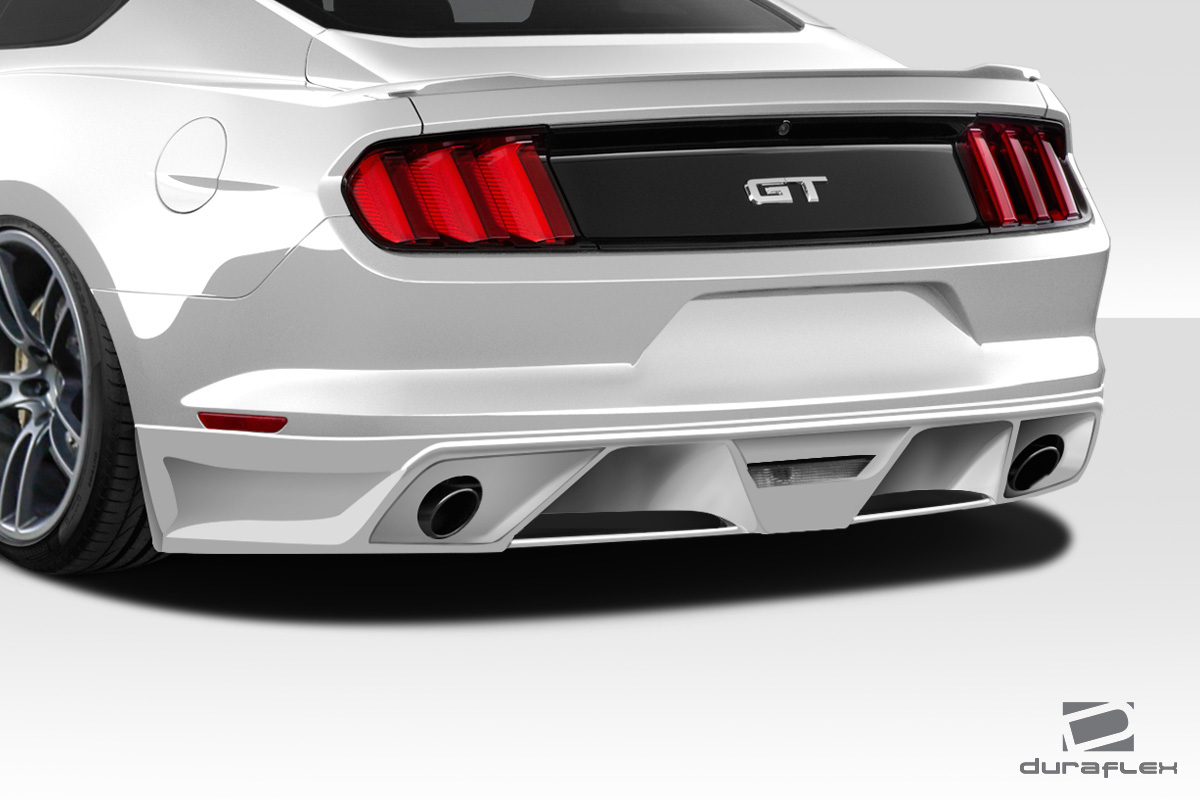 2015-2017 Ford Mustang Racer Rear Diffuser - Signature Black - 1 Piece