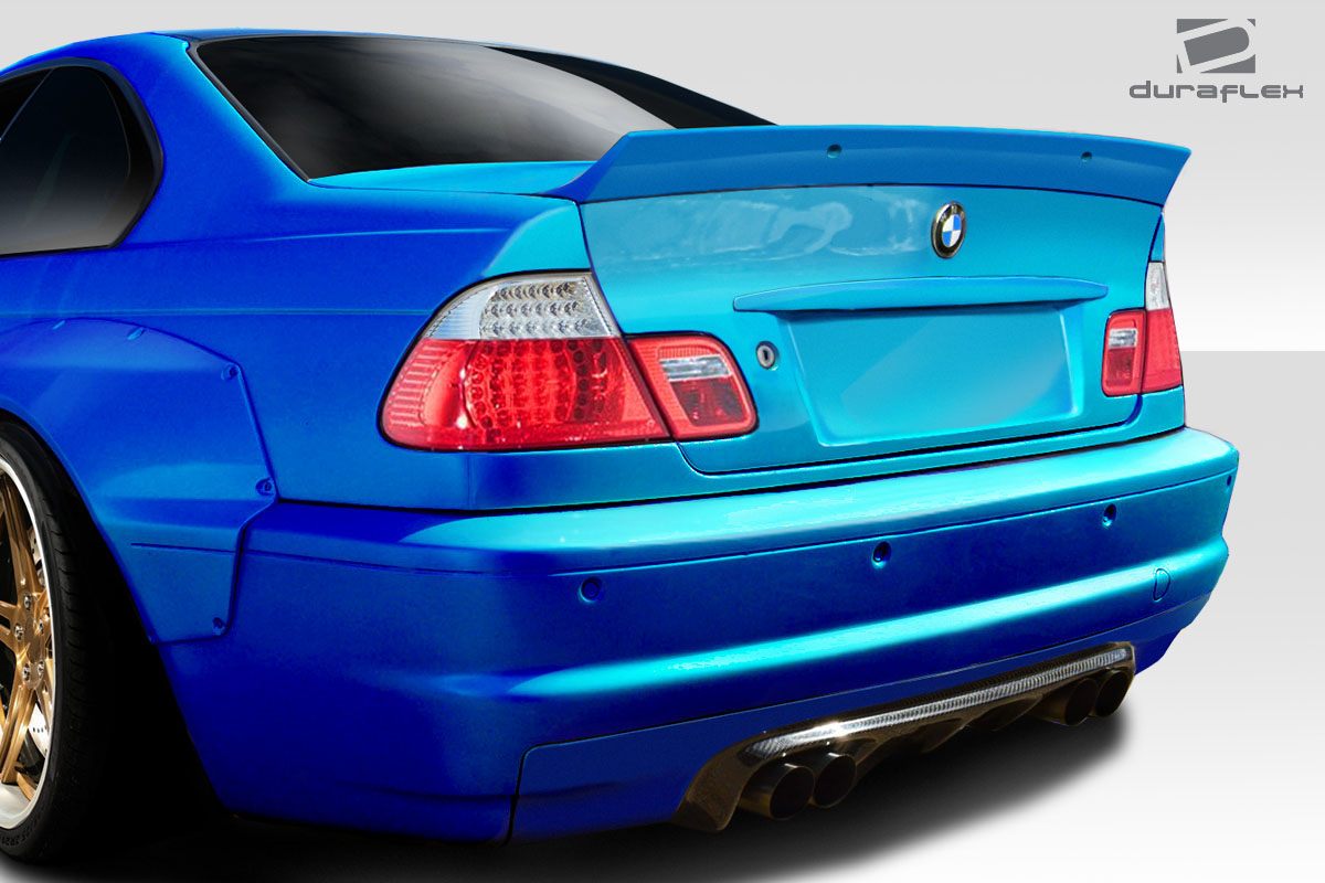 113451 2000-2006 BMW 3 Series E46 2DR & 2001-2006 BMW M3 E46 Circuit Rear Wing Spoiler, Signature Black - 1 Piece