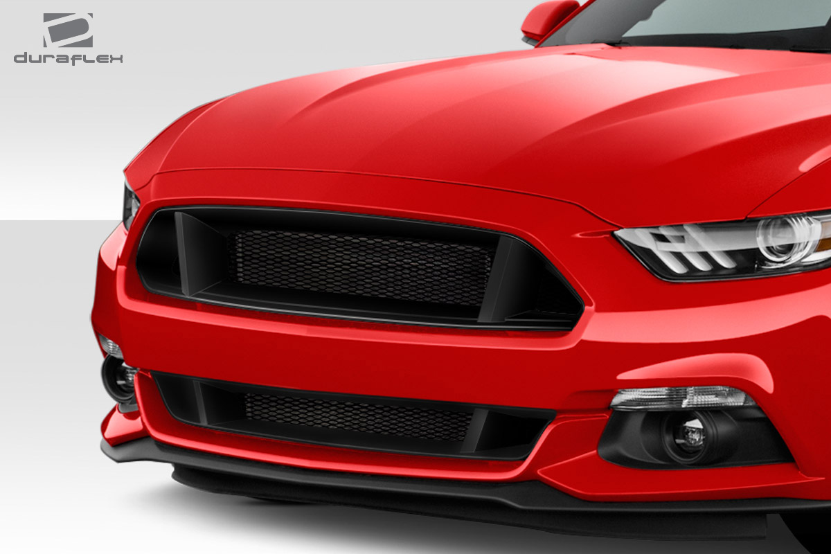 113495 2015-2017 Ford Mustang Upper CVX Grille, Signature Black - 2 Piece