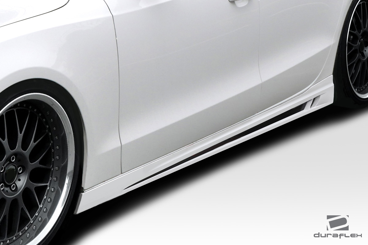 113515 2007-2013 Audi A5 4DR TKR Side Skirts, Signature Black - 2 Piece