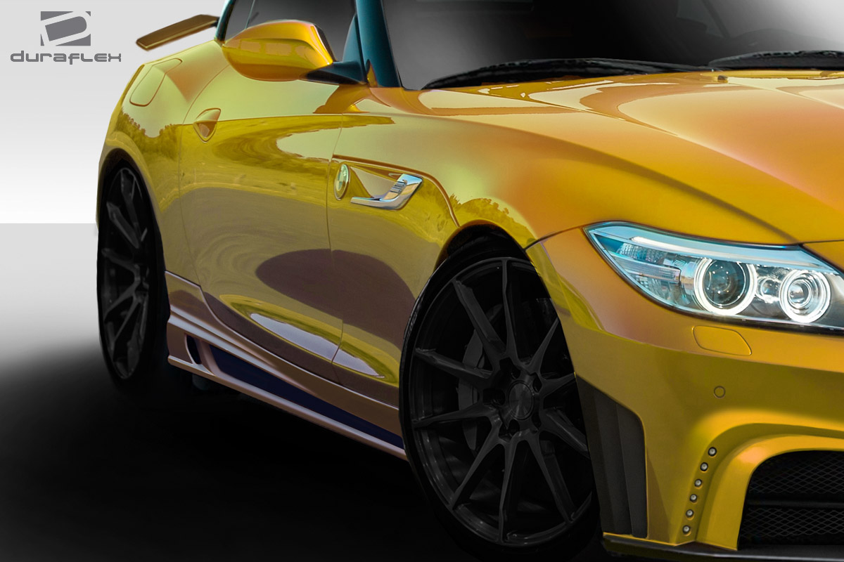 113518 2009-2017 BMW Z4 E89 TKR Side Skirts, Signature Black - 2 Piece