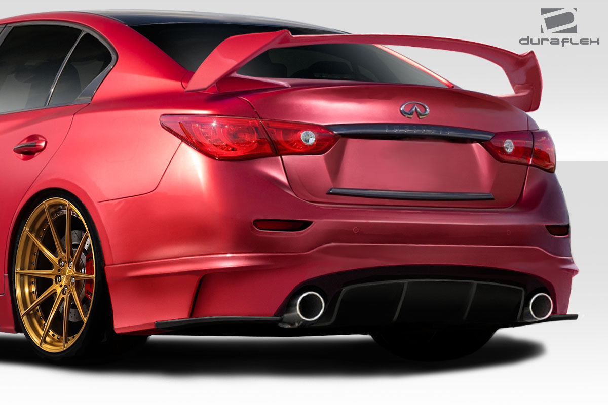 2014-2017 Infiniti Q50 Impulse Rear Wing Spoiler - Signature Black - 1 Piece