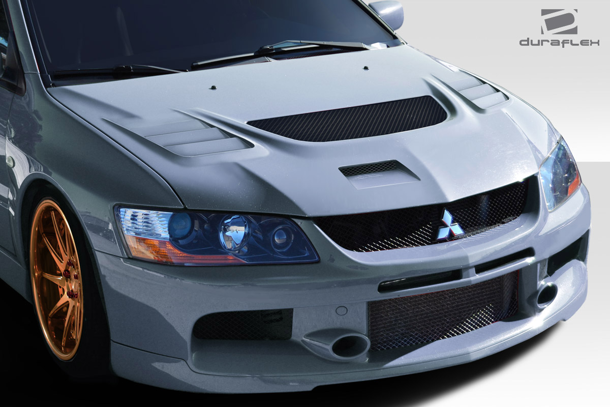 2003-2006 Mitsubishi Lancer Evolution 8 9 C-1 Hood - Signature Black - 1 Piece