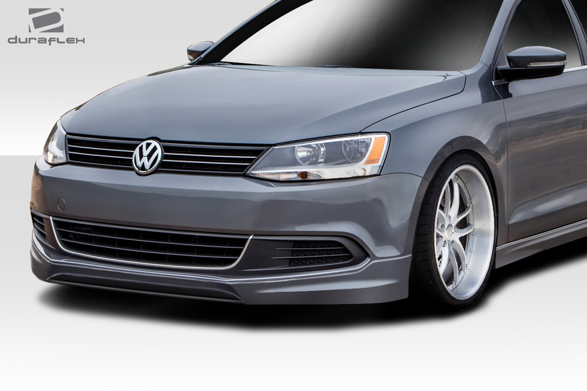 2011-2014 Volkswagen Jetta Votex Look Front Lip - Signature Black - 1 Piece