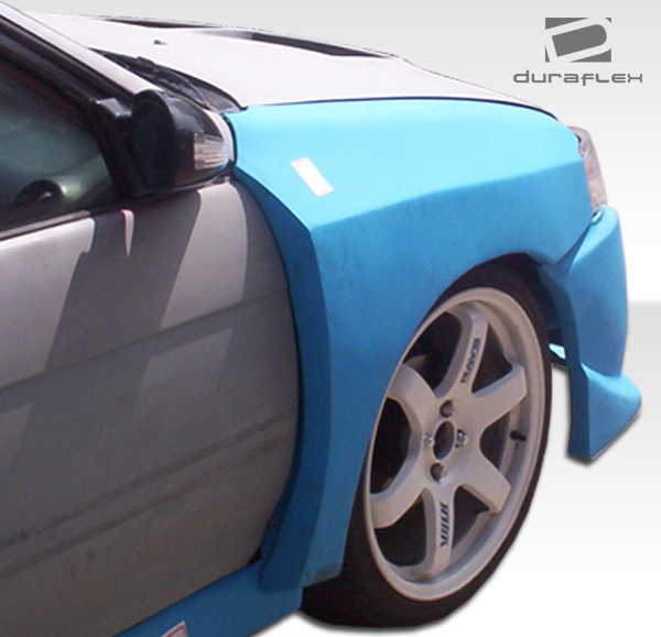 101066 1991-1994 Toyota Tercel Evo 5 Feels Front Fenders, Signature Black - 2 Piece