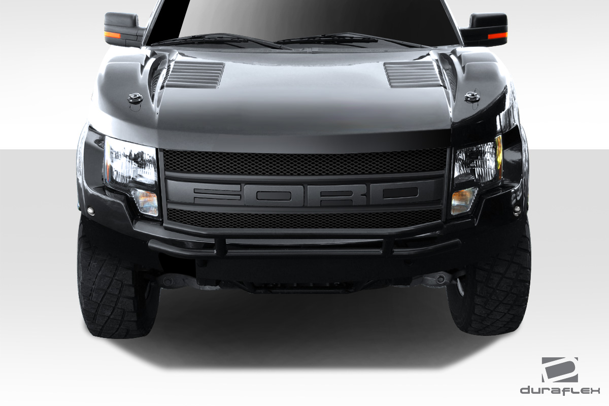108892 2004-2014 Ford F150 Off Road Raptor Trophy Truck Front End Conversion, Signature Black - 3 Piece