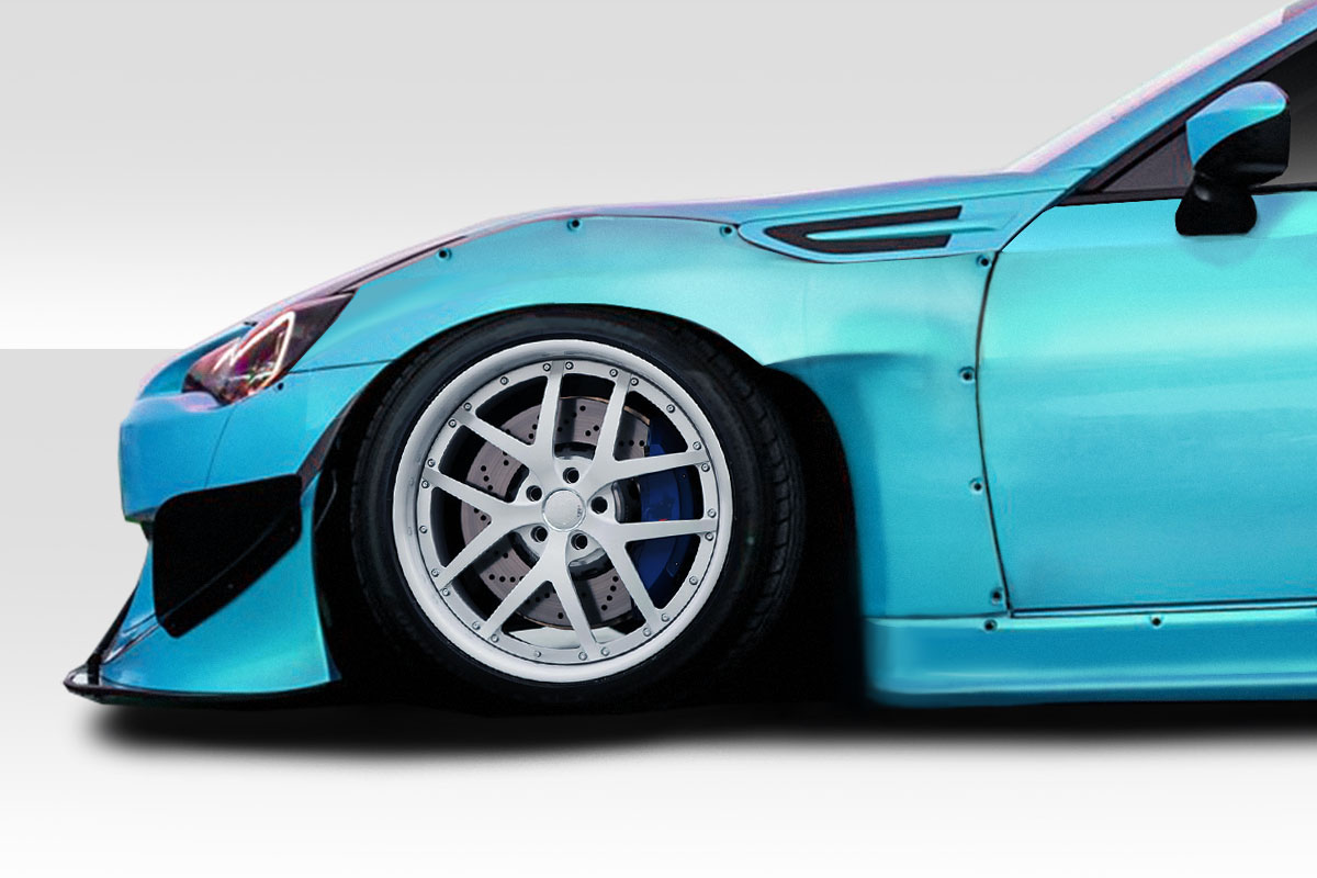 114481 Toyota 86 Subaru BRZ Widebody GT500 V3 Front Fenders for 2013-2019 Scion FR-S - 2 Piece