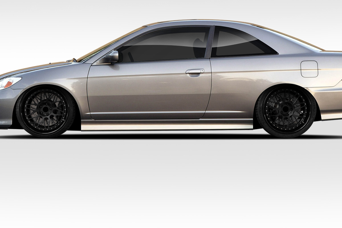 114275 2 Door & 4 Door Sleek Side Skirts for 2001-2005 Honda Civic - 4 Piece