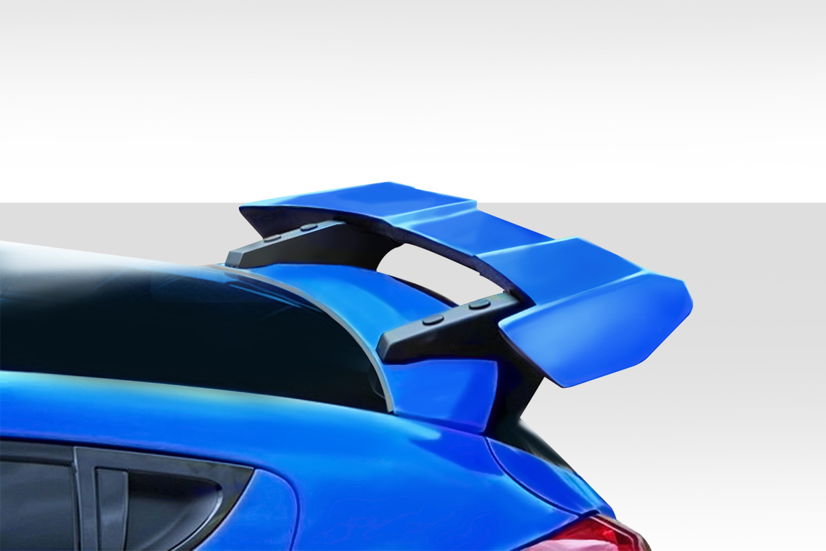 Picture of Duraflex 114307 MR Wing Spoiler for 2012-2017 Hyundai Veloster - 3 Piece