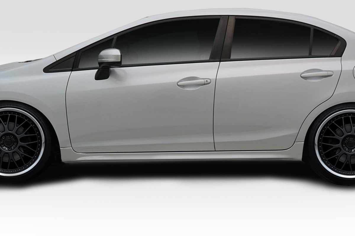 4 Door RR Side Skirts for 2012-2015 Honda Civic - 2 Piece