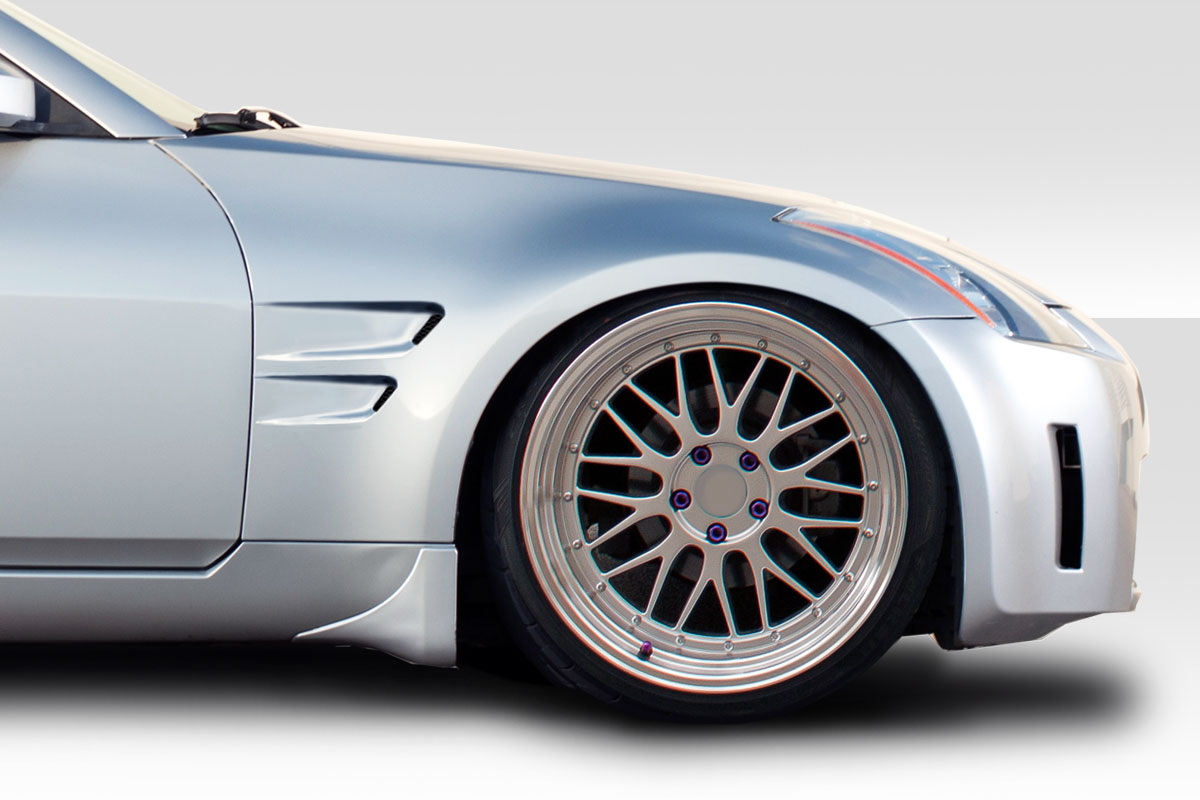 114766 20 mm D Sport Front Fenders for 2003 - 2008 Nissan 350Z Z33 - 2 Piece