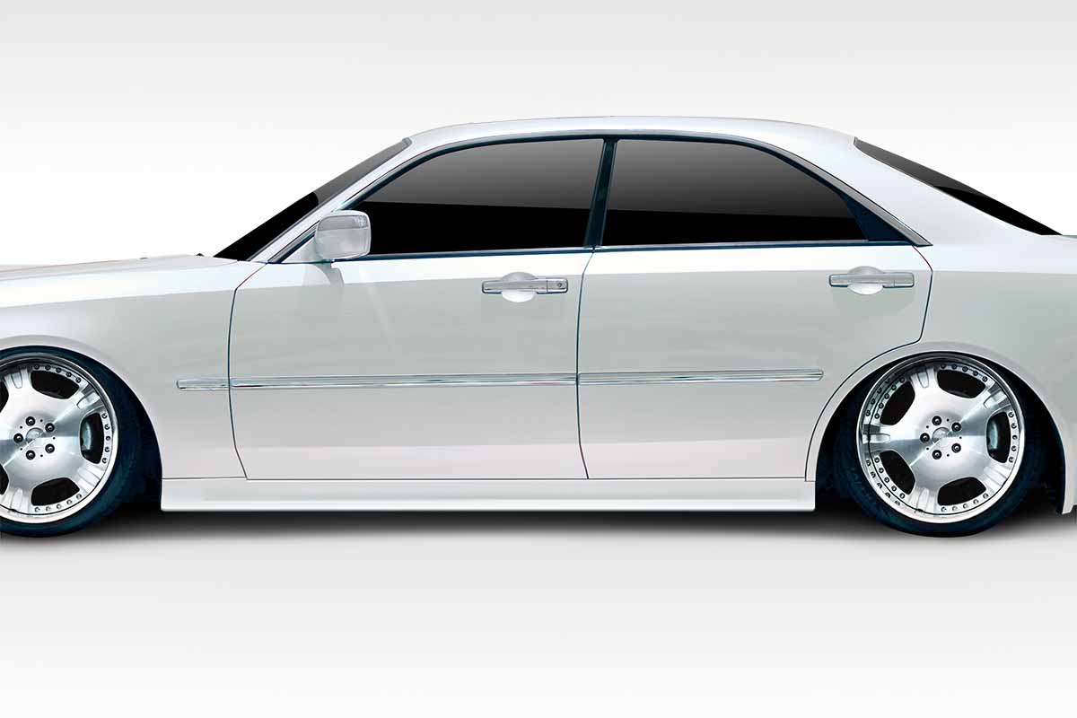A-Tech Side Skirts Rocker Panels for 2003-2004 Infiniti M45 Y34 - 2 Piece