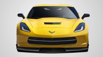 Picture of Carbon Creations 113159 2014-2017 DriTech GT Concept Front Lip Under Air Dam Spoiler for Chevrolet&#44; Corvette C7