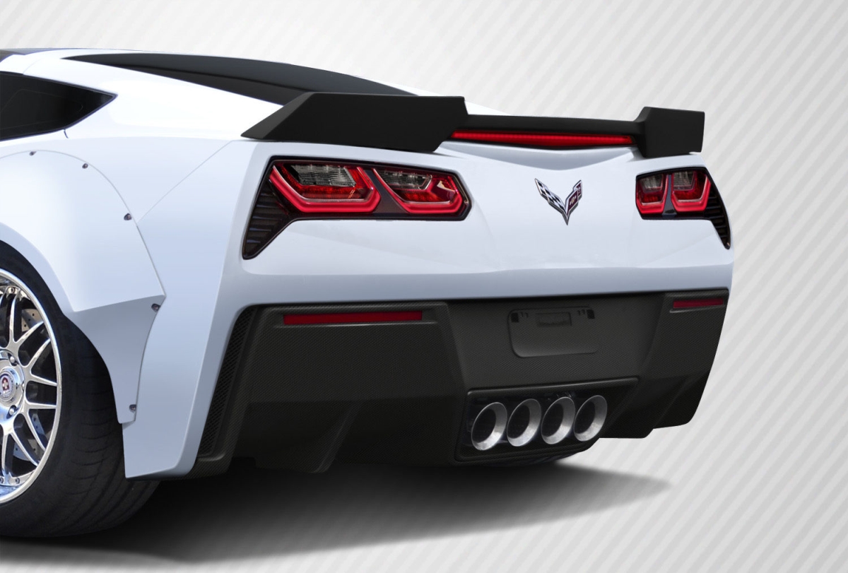 2014-2017 C7 DriTech GT Concept Rear Diffuser for Chevrolet - Corvette, 2 Piece