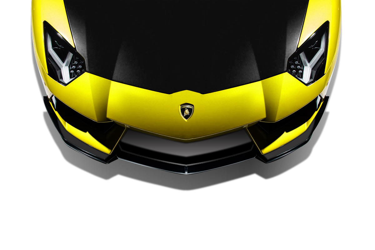 113744 Glass Fibre Komposite AF-1 Front Aero Splitters for 2011-2017 Lamborghini Aventador LP 700 - 2 Piece
