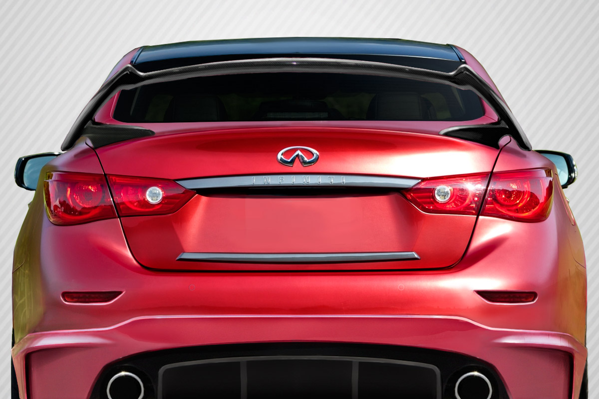Picture of Carbon Creations 113540 Impulse Rear Wing Spoiler for 2014-2019 Infiniti Q50