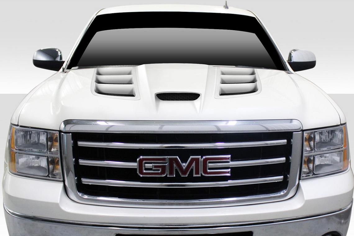 Fiberglass Reinforced Plastics Viper Look Hood for 2007-2013 GMC Sierra