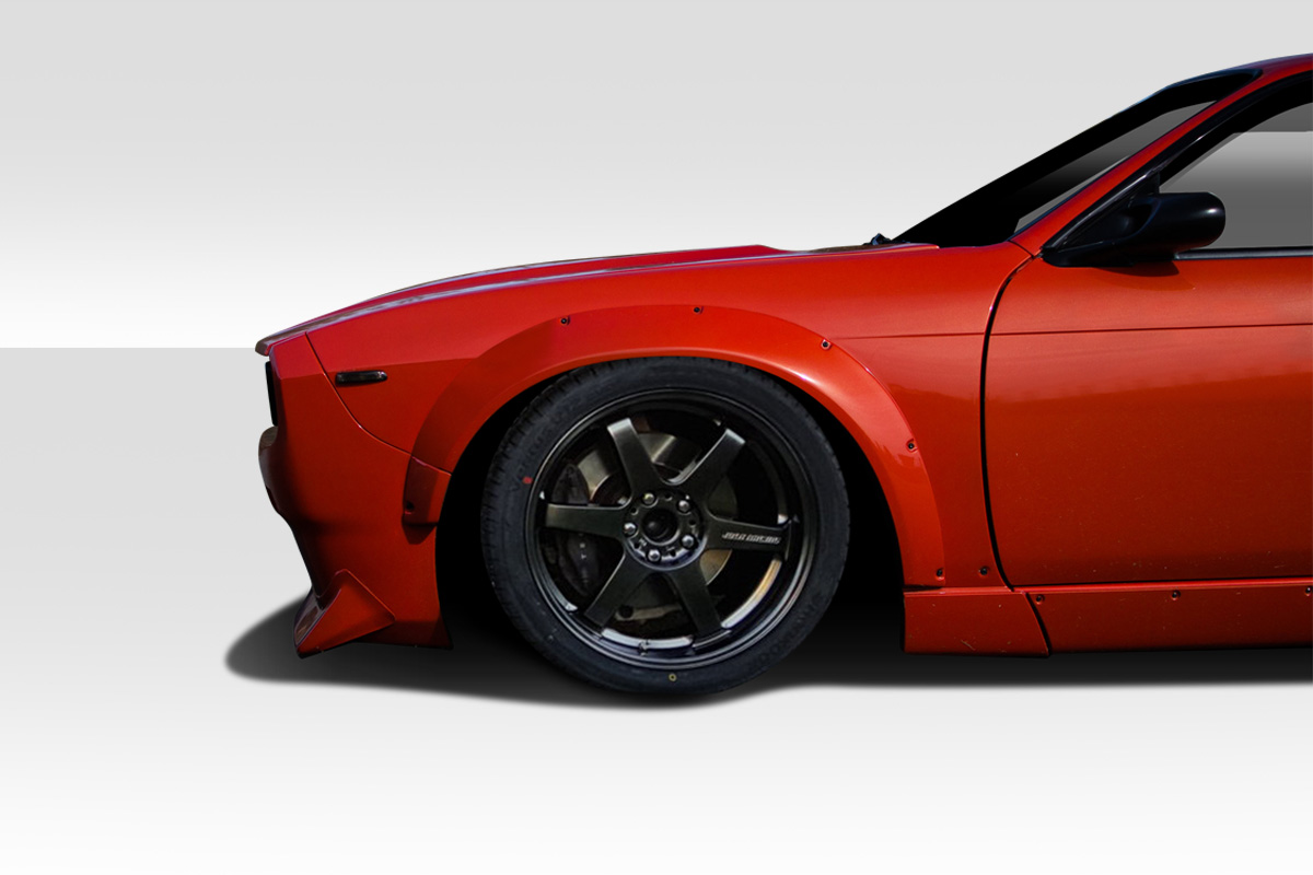 113846 RBS V2 Wide Body Front Fenders for 1995-1998 Nissan 240SX S14 - 2 Piece -  Duraflex