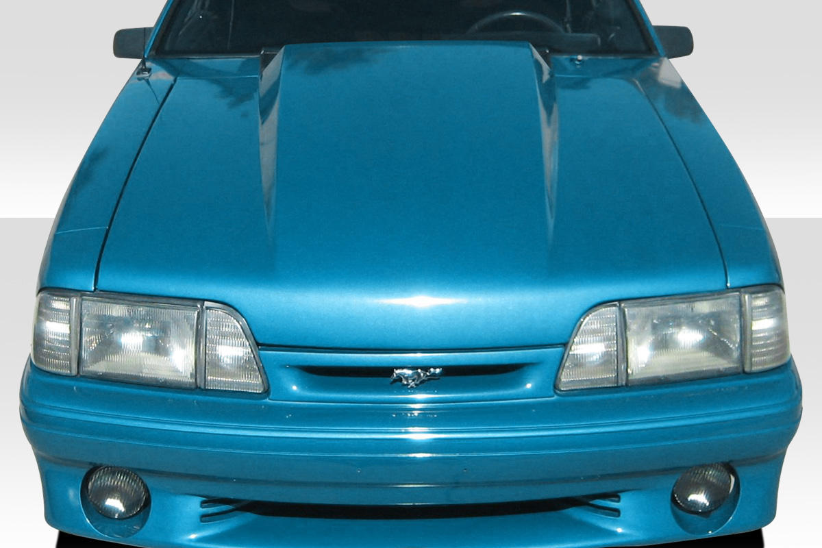 4 Inch Cowl Hood for 1987-1993 Ford Mustang