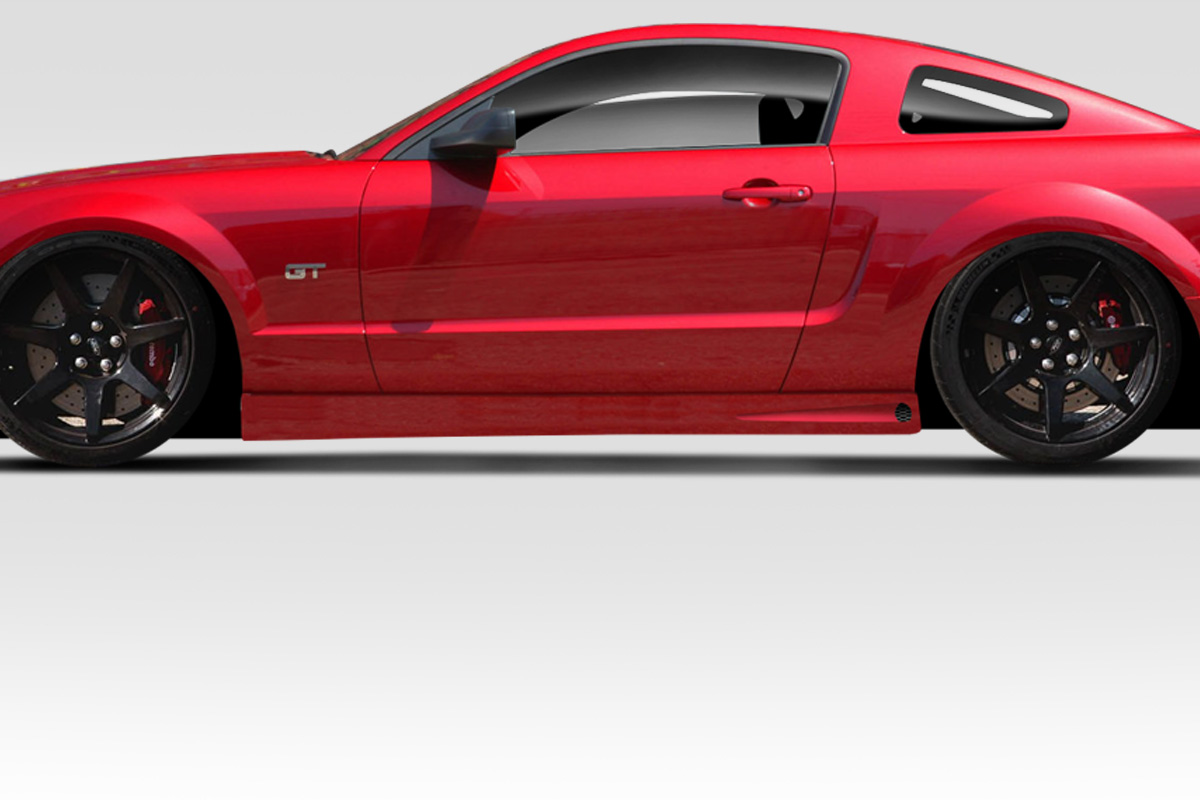 Blits Side Skirts for 2005-2009 Ford Mustang - 2 Piece