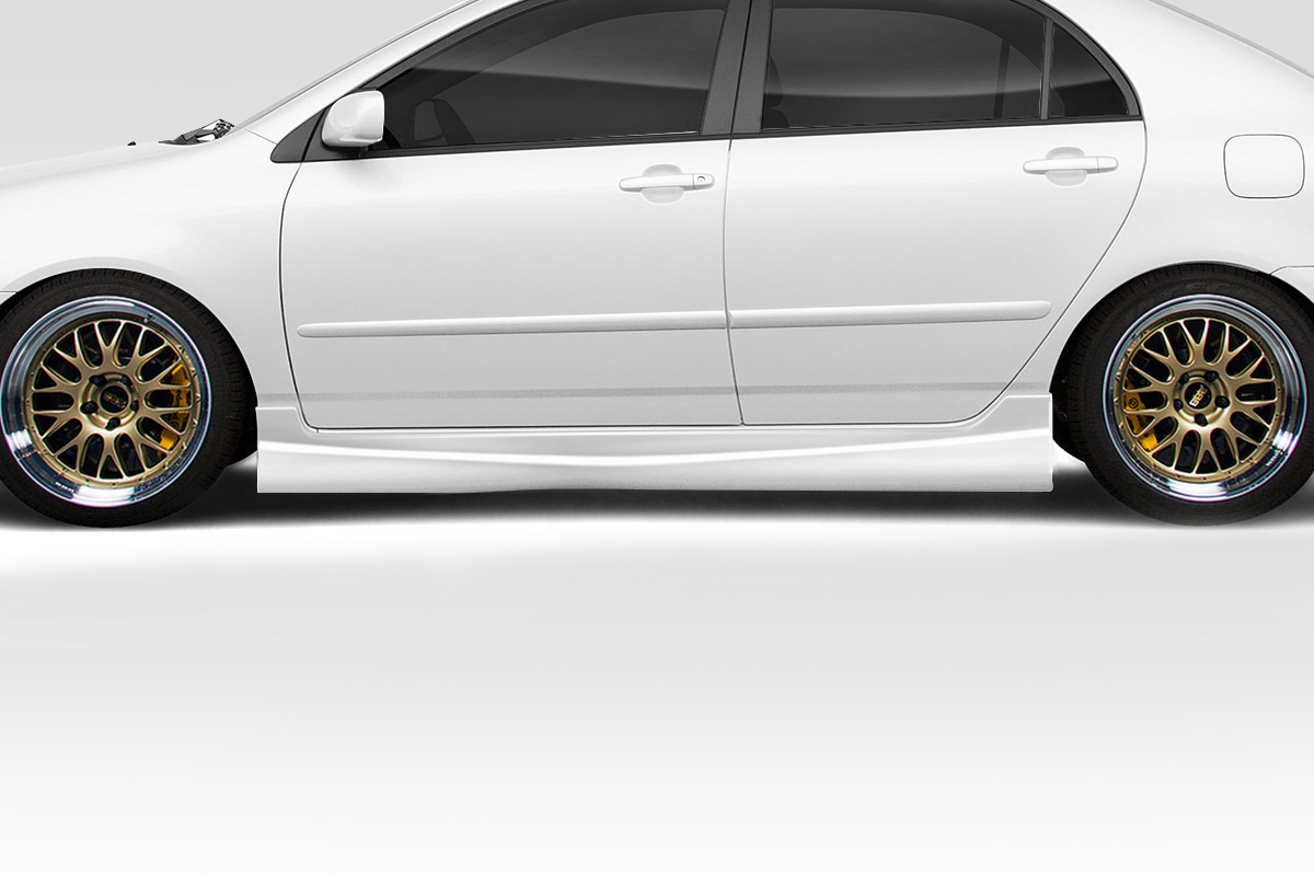 114686 Target Side Skirts for 2003-2008 Toyota Corolla - 2 Piece