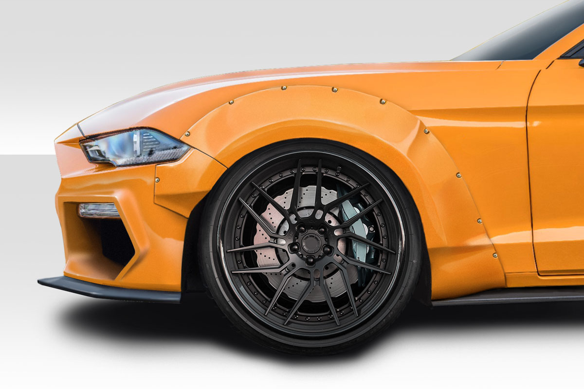 Grid Wide Body Front Fender Flares for 2018-2019 Ford Mustang - 4 Piece
