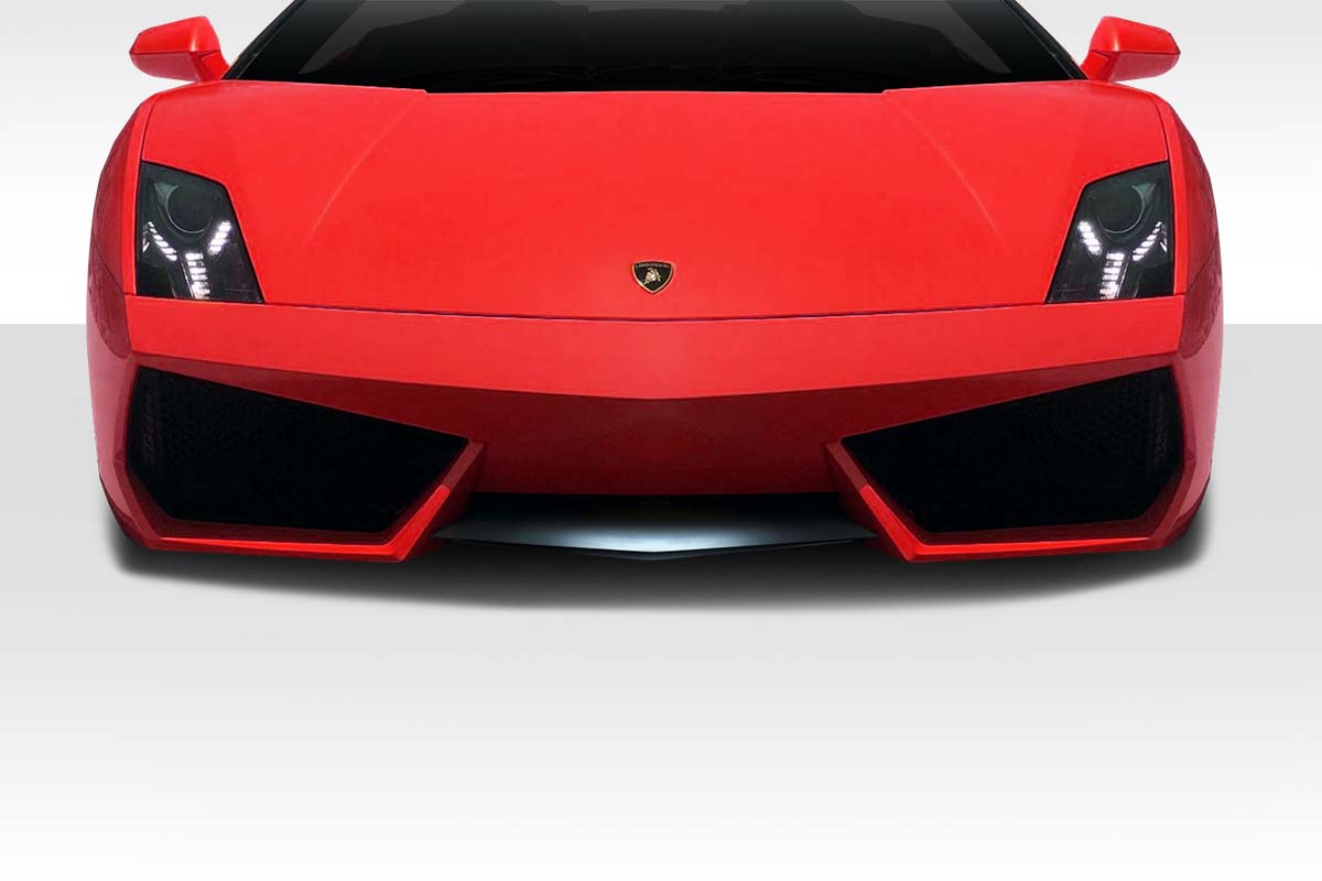 LP560 LP570 Look Front Middle Add On Lip Spoiler Air Dam for 2004-2013 Lamborghini Gallardo - Black