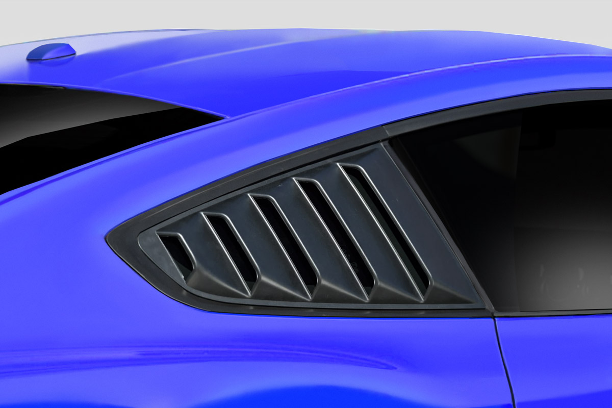 KT Window Scoops for 2015-2019 Ford Mustang - 2 Piece