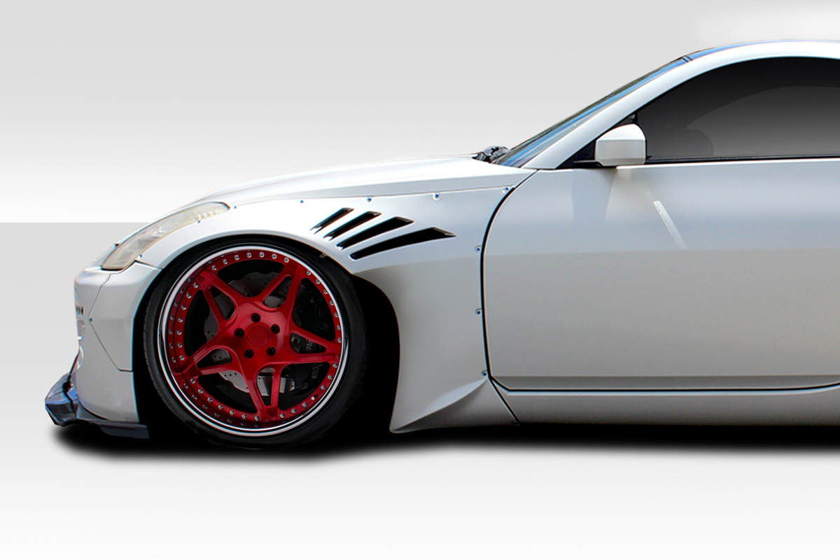 114883 RBS Front Fender Flare Add-ons for 2003-2008 Nissan 350Z Z33 - 2 Piece