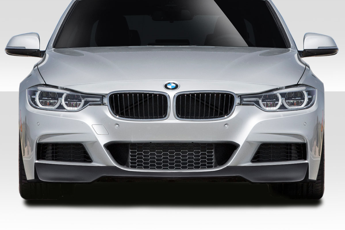 115060 Style Carbon Fiber Front Add-On Lip Under Spoiler for 2013-2018 BMW 3-Series M Sport F30