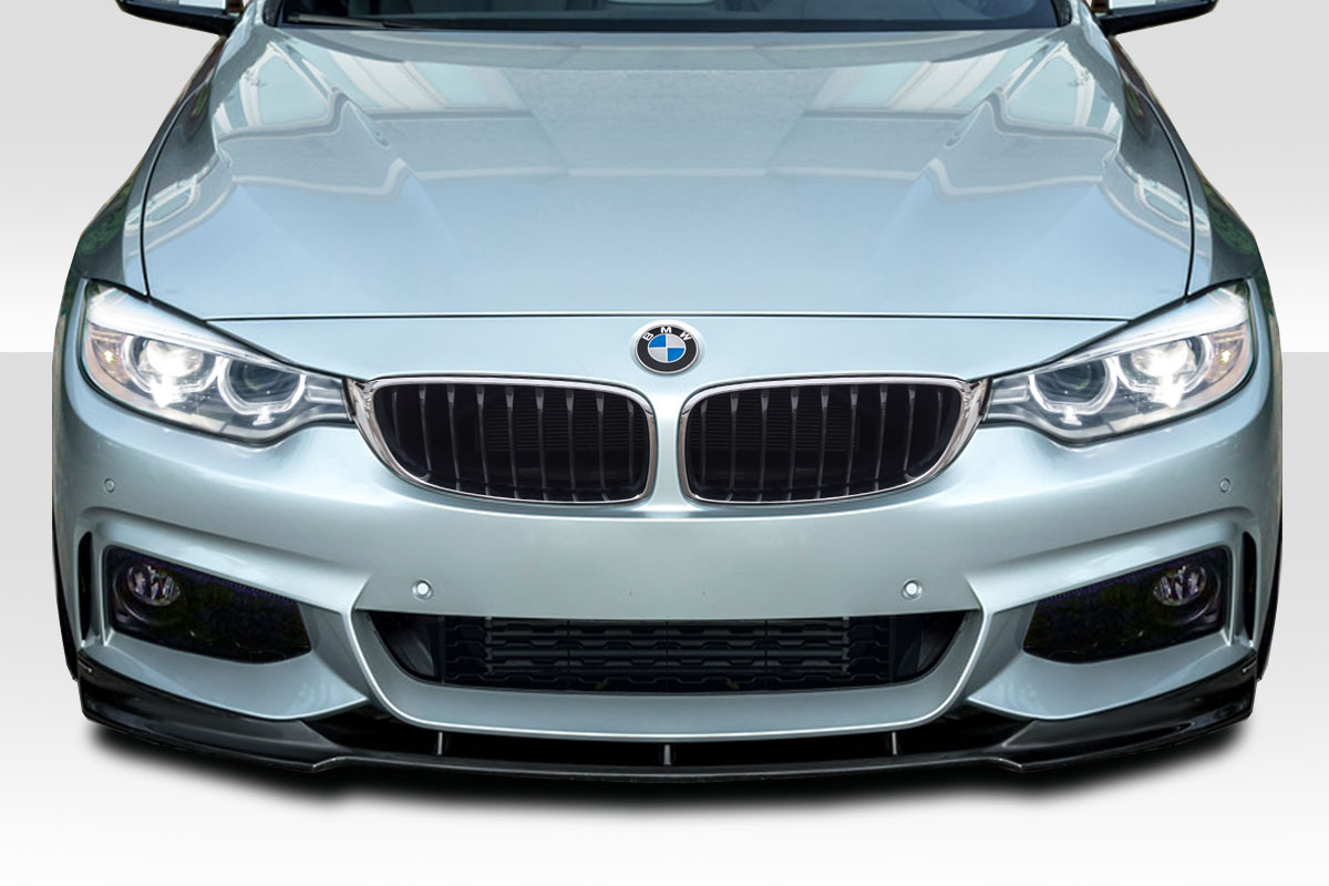 115061 Style Carbon Fiber Front Add-On Lip Under Spoiler for 2014-2018 BMW 4-Series M-Sport & M-Tech F32