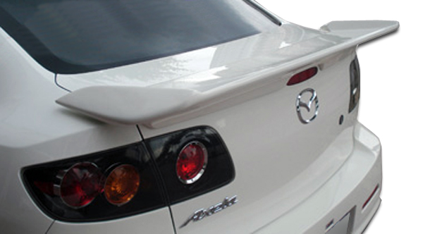 I-Spec Wing Trunk Lid Spoiler for 2004-2009 Mazda 3 4DR, Signature Black